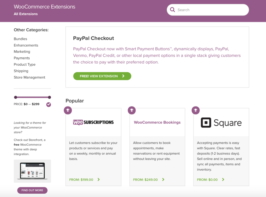 Einer der Vorteile von WooCommerce liegt in den Extensions des WooCommerce Stores