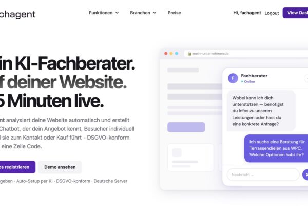 Fachagent ist ein KI-Chatbot für WordPress